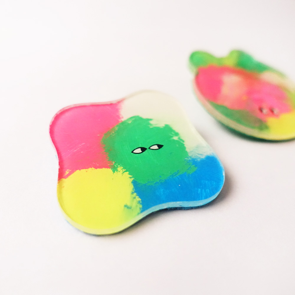 ブローチ団「はるくま」と「いろどり」